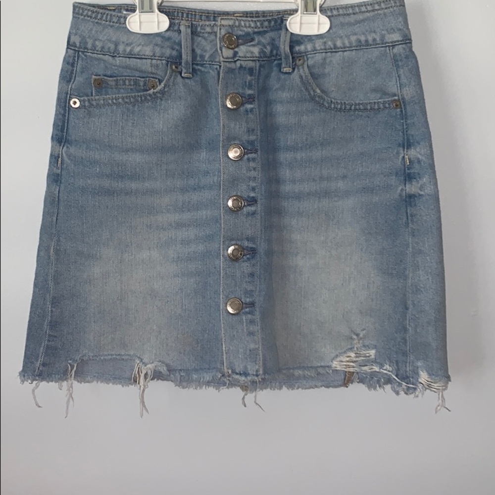 american eagle jean skirt